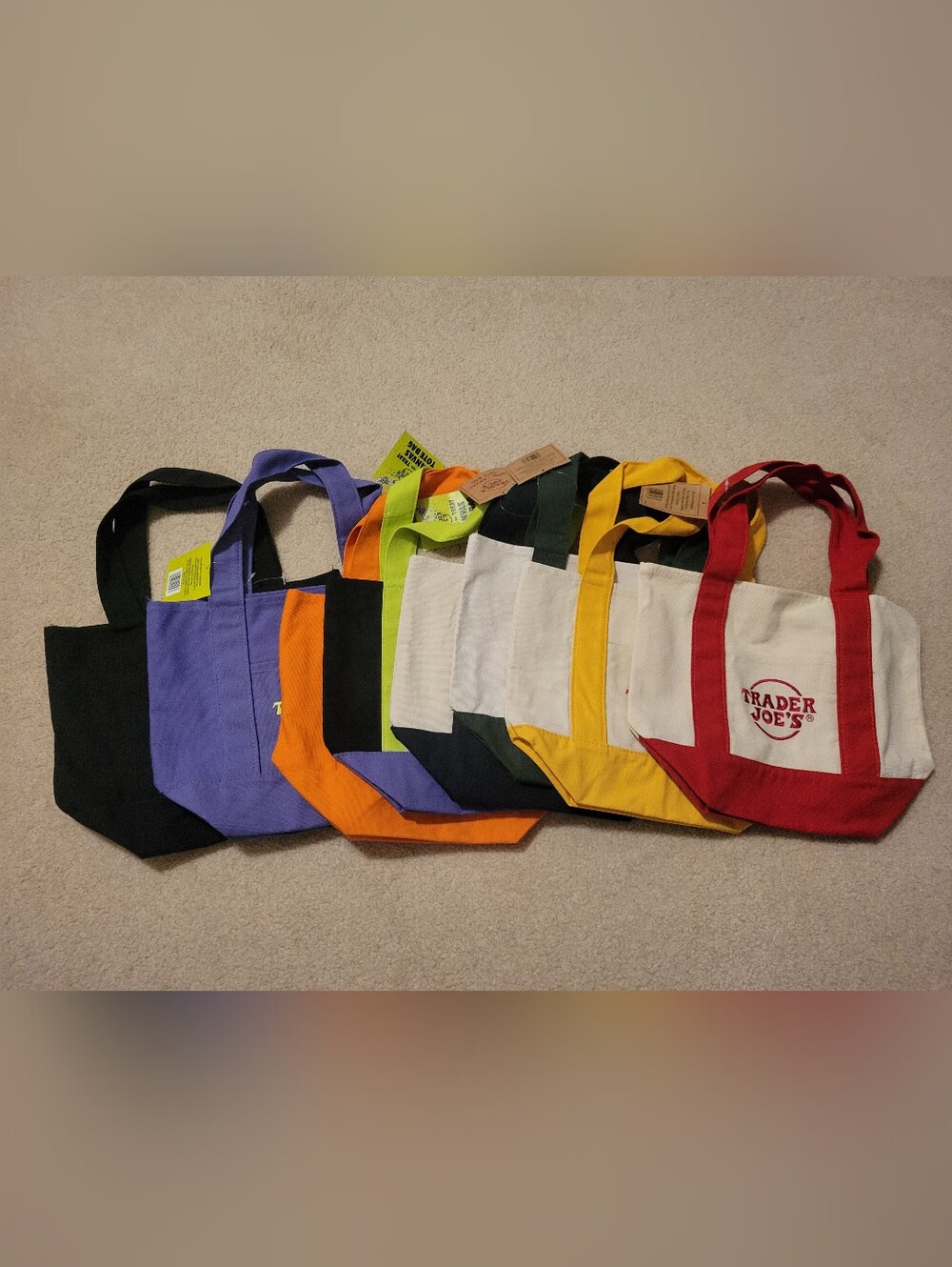 Trader Joe's Mini Canvas Tote Bag